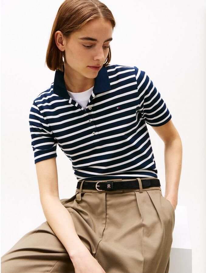 Tommy Hilfiger Regular fit poloshirt met logostitching model '1985' - Foto 3