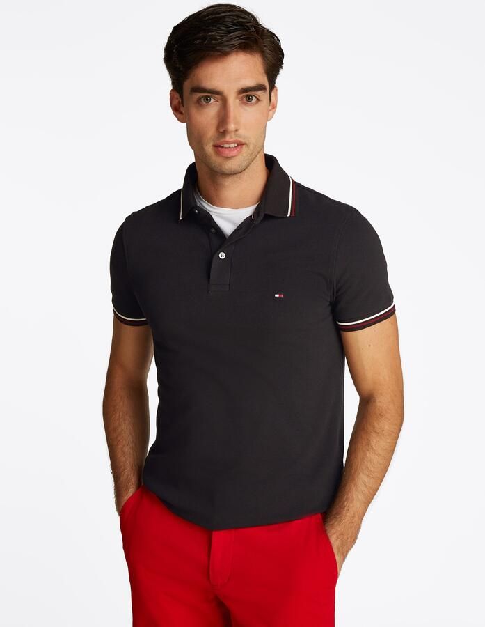 Tommy Hilfiger Polo Shirt Korte Mouw Tipped Slim Fit - Foto 9