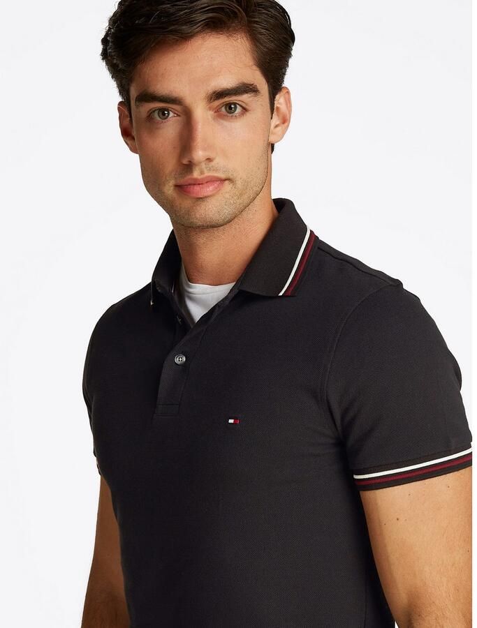 Tommy Hilfiger Polo Shirt Korte Mouw Tipped Slim Fit - Foto 2