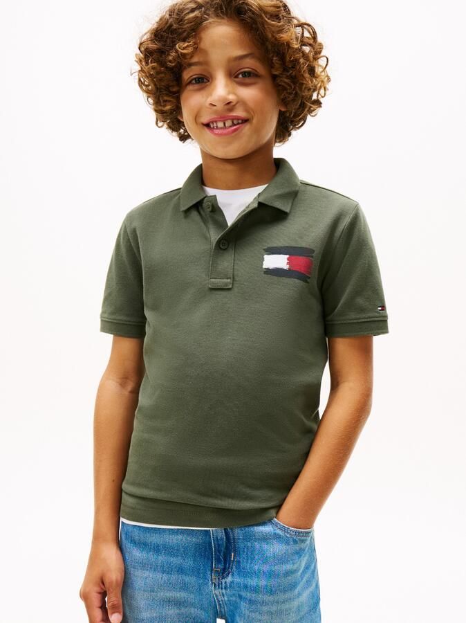 Tommy Hilfiger Poloshirt TOMMY FLAG POLO SS Kinderen tot 16 jaar - Foto 6