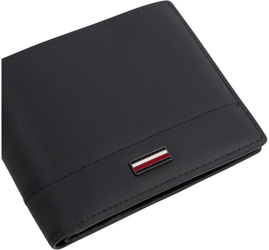 Tommy Hilfiger Portemonnee TH CORP CC AND COIN heren portemonnee met tommy-strepen aan de binnenkant