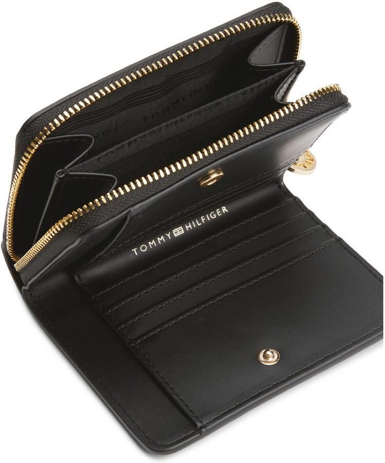 Tommy Hilfiger Portemonnee TH DISTINCT MED ZA dames portemonnee met th-sierstuk