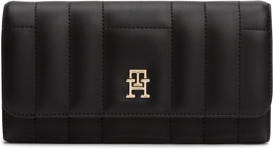 Tommy Hilfiger Portemonnee TH FEMININE LRG FLAP damen-geldbeutel portemonnaie mit goldfarbenem th-schmuckelement - Foto 4