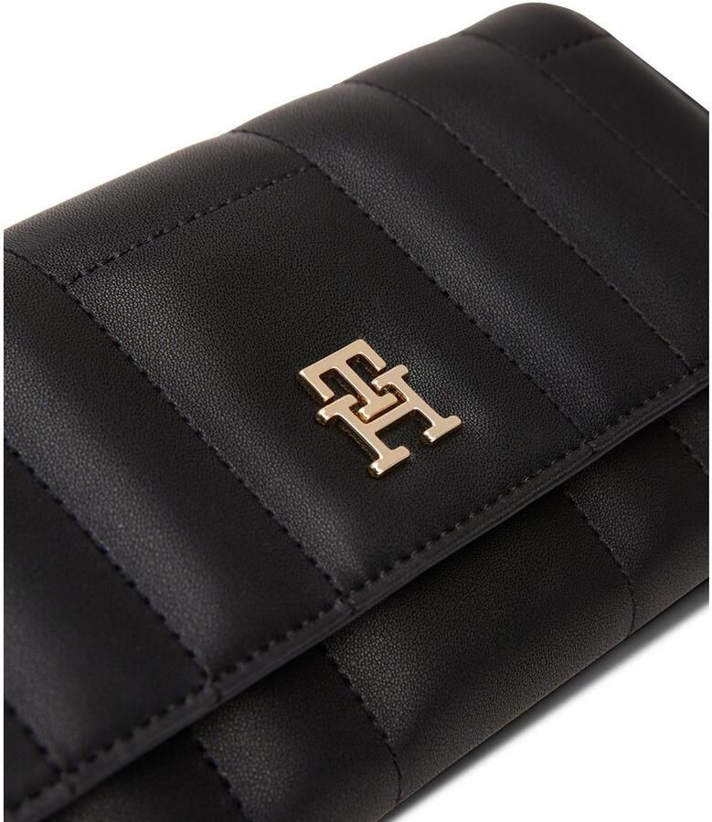 Tommy Hilfiger Portemonnee TH FEMININE LRG FLAP damen-geldbeutel portemonnaie mit goldfarbenem th-schmuckelement