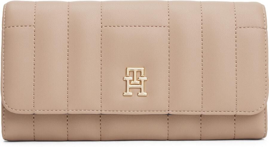 Tommy Hilfiger Portemonnee TH FEMININE LRG FLAP damen-geldbeutel portemonnaie mit goldfarbenem th-schmuckelement - Foto 5