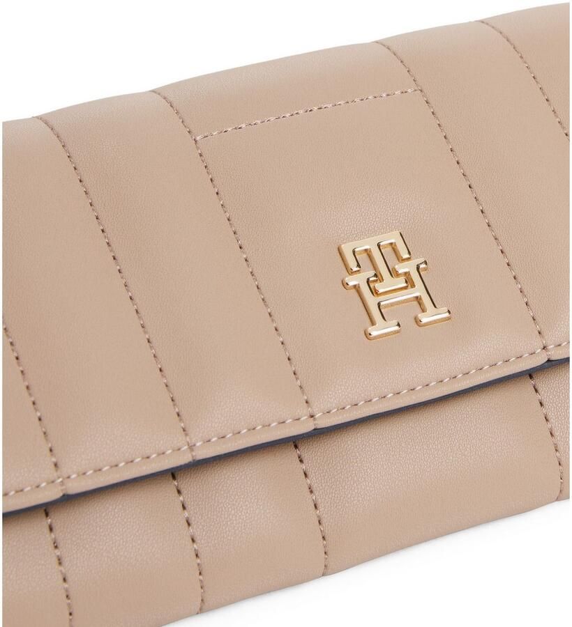 Tommy Hilfiger Portemonnee TH FEMININE LRG FLAP damen-geldbeutel portemonnaie mit goldfarbenem th-schmuckelement