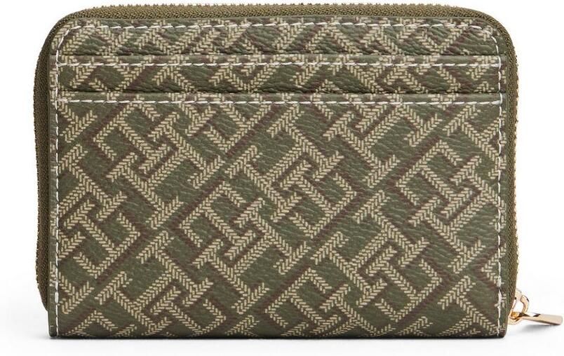 Tommy Hilfiger Portemonnee TH ICON COMP ZA MONO PRINT dames portemonnee met contrastnaad - Foto 3