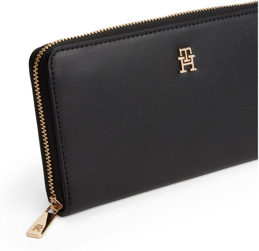 Tommy Hilfiger Portemonnee TH ICON LRG ZA dames portemonnee met edel th-logo element