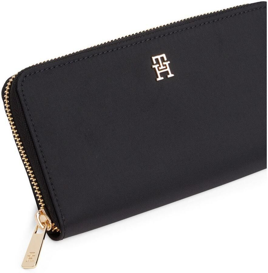 Tommy Hilfiger Portemonnee TH ICON LRG ZA NYLON portemonnee met th-logo embleem