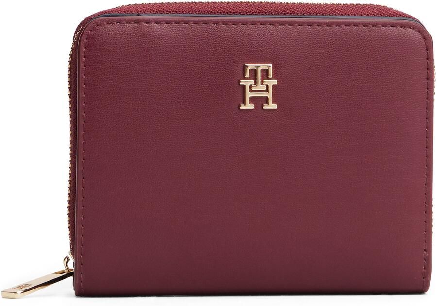 Tommy Hilfiger Portemonnee TH ICON MED ZA FLAP dames portemonnee met edel th-logo embleem - Foto 3