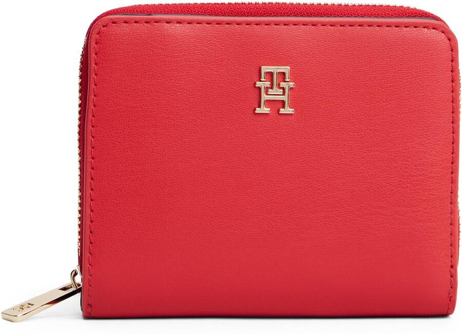 Tommy Hilfiger Portemonnee TH ICON MED ZA FLAP dames portemonnee met edel th-logo embleem - Foto 2