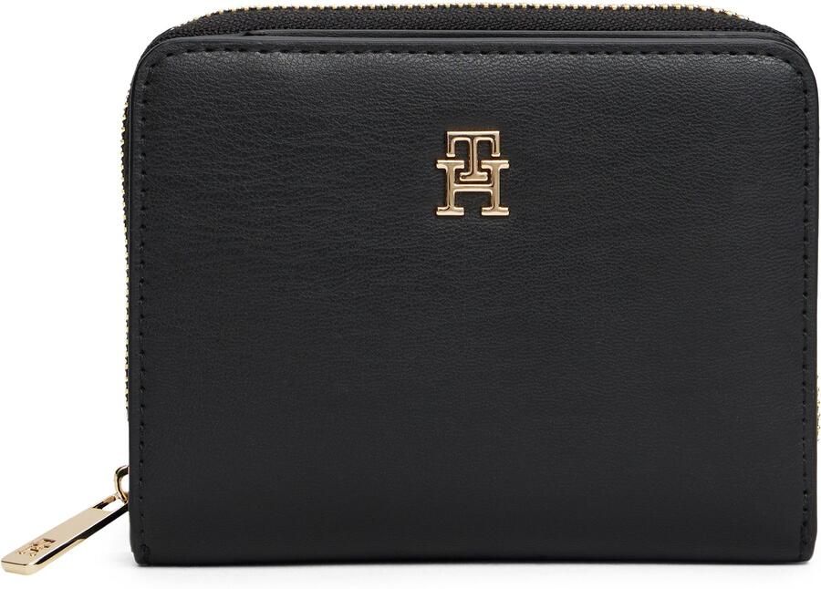 Tommy Hilfiger Portemonnee TH ICON MED ZA FLAP dames portemonnee met edel th-logo embleem - Foto 3