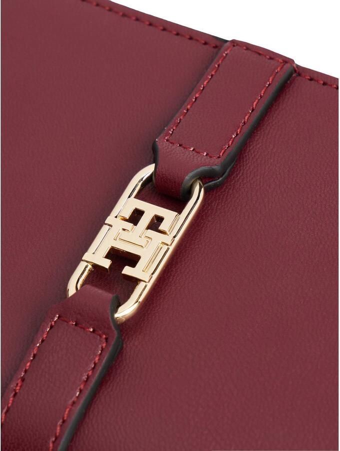 Tommy Hilfiger Portemonnee TH LIBRE BIFOLD dames portemonnee met gouden th-sieraad