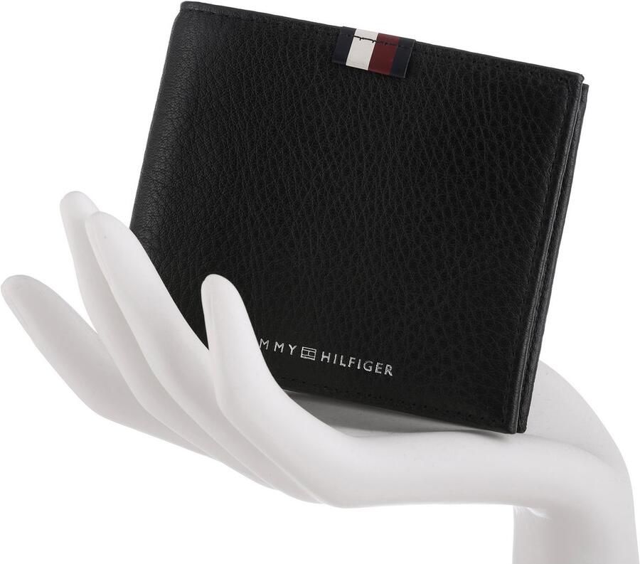 Tommy Hilfiger Portemonnee TH PREM LEA CC AND COIN Heren portemonnee met logo-opdruk
