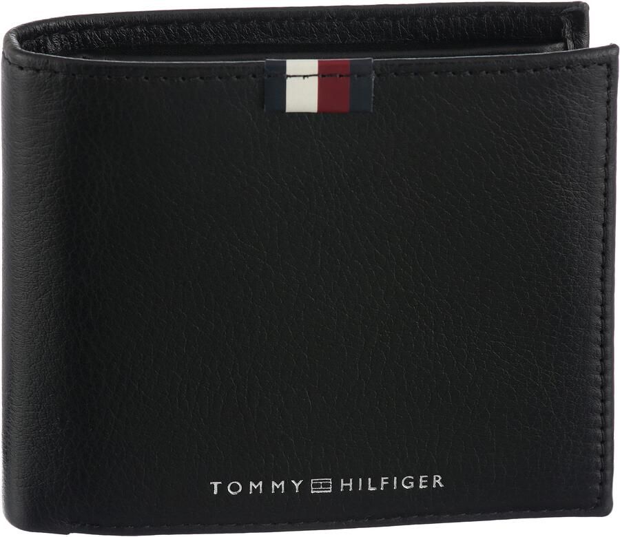Tommy Hilfiger Portemonnee TH PREM LEA CC FLAP AND COIN unisex portemonnee portemmonnai met logo-opschrift - Foto 4