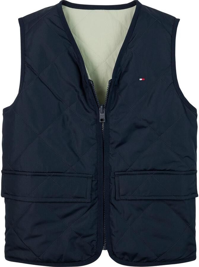 Tommy Hilfiger Reversible-gilet REV MIX MEDIA QUILTED VEST voor kinderen tot 16 jaar met grote zakken - Foto 4