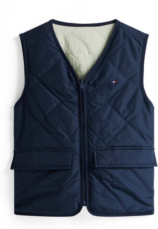 Tommy Hilfiger Reversible-gilet REV MIX MEDIA QUILTED VEST voor kinderen tot 16 jaar met grote zakken - Foto 7