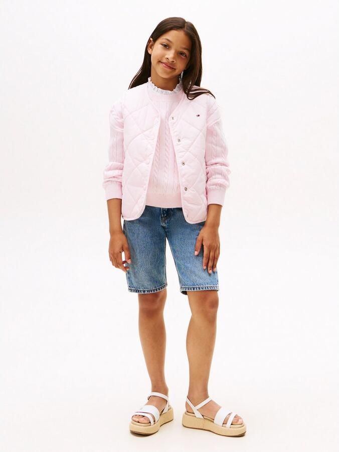 Tommy Hilfiger Reversible-gilet REVERSIBLE QUILTED VEST voor kinderen tot 16 jaar met grote drukknopen - Foto 4