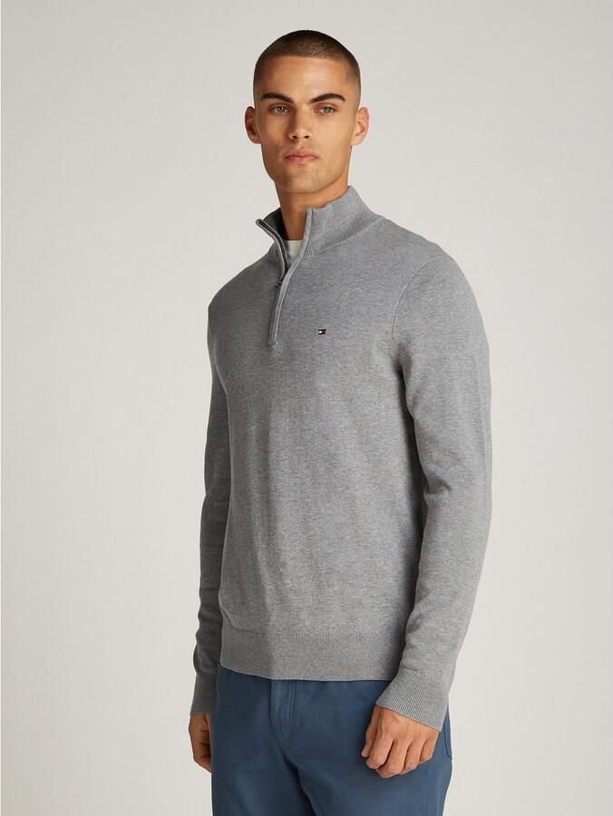 Tommy Hilfiger Schipperstrui ESSENTIAL COTTON ZIP MOCK - Foto 11