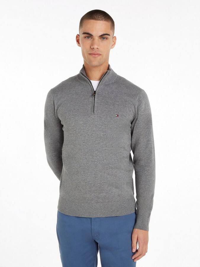 Tommy Hilfiger Schipperstrui ESSENTIAL COTTON ZIP MOCK - Foto 15
