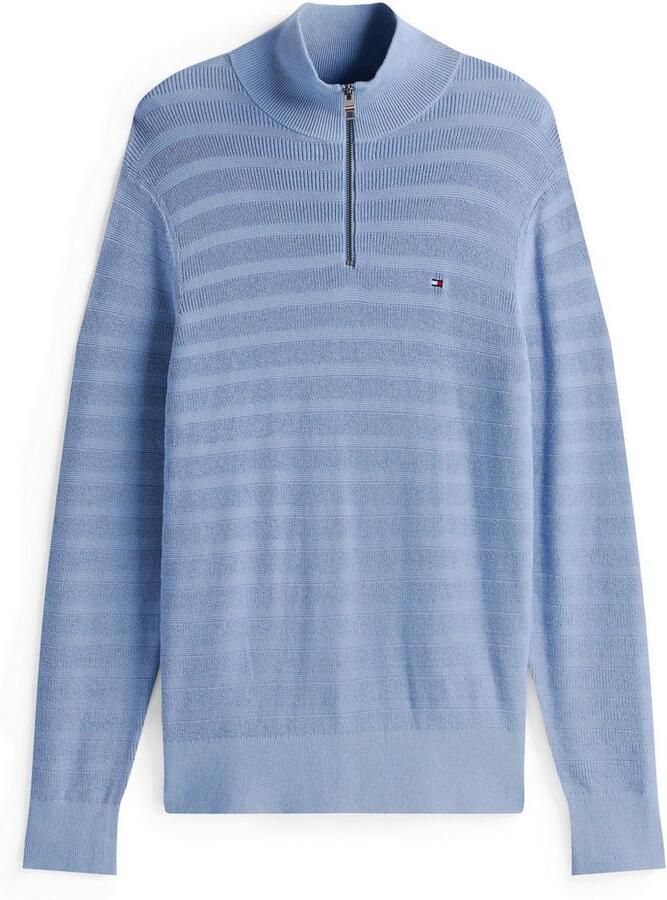 Tommy Hilfiger Schipperstrui STRIPE STRUCTURE ZIP MOCK - Foto 6