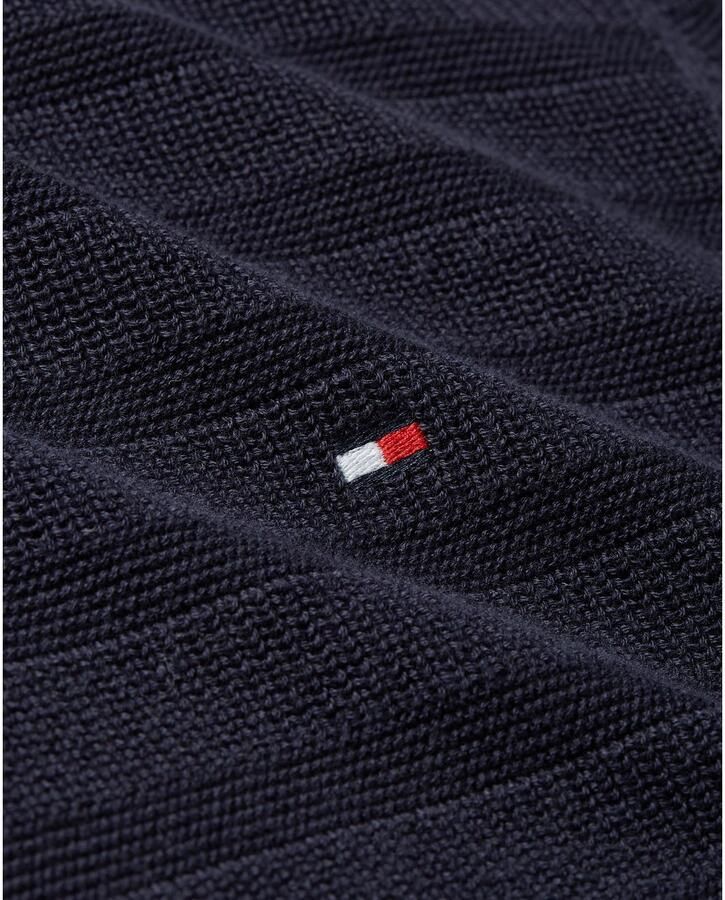 Tommy Hilfiger Schipperstrui STRIPE STRUCTURE ZIP MOCK