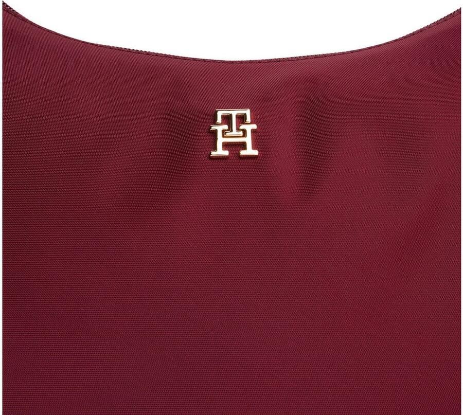 Tommy Hilfiger Schoudertas POPETTE SHOULDER BAG dames schoudertas draagtas met th-sierstuk