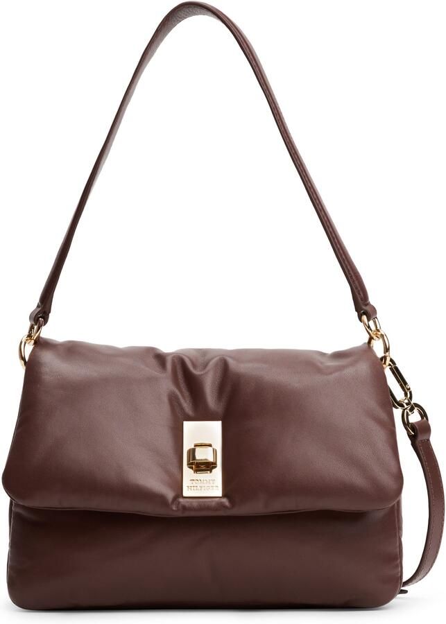 Tommy Hilfiger Schoudertas SOFT LEATHER CONV CROSSOVER dames schoudertas met elegante draaisluiting - Foto 5