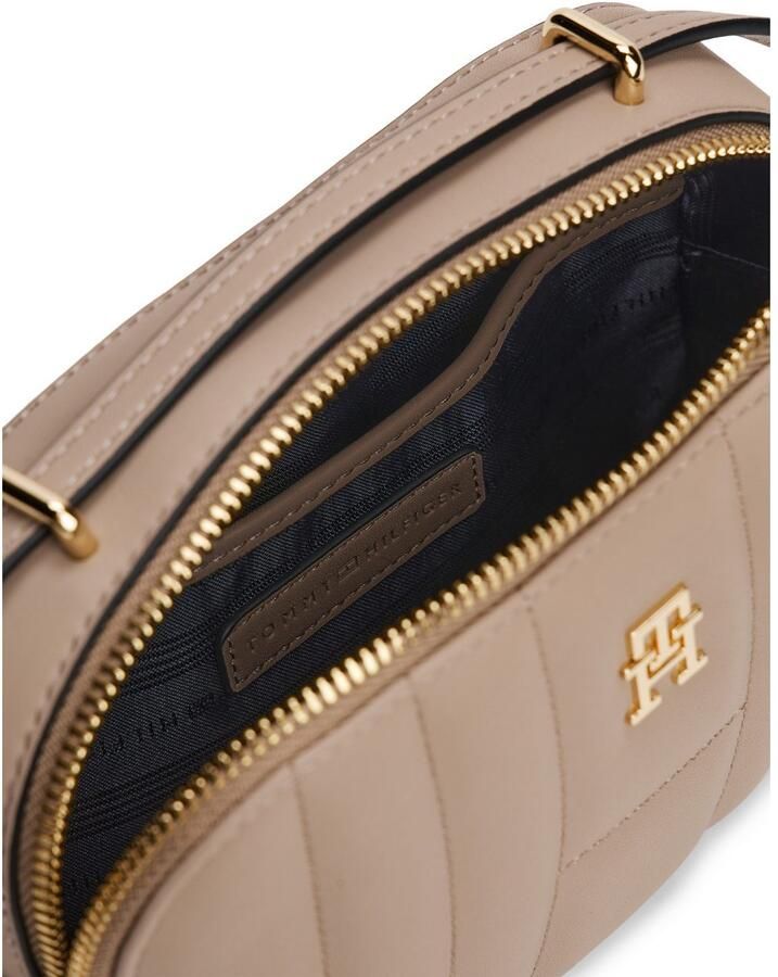 Tommy Hilfiger Schoudertas TH FEMININE CONV CAMERA BAG dames schoudertas minibag in trendy step-design
