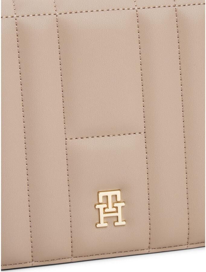Tommy Hilfiger Schoudertas TH FEMININE CONV CROSSOVER dames-schoudertas clutch minibag met modieuze quilting