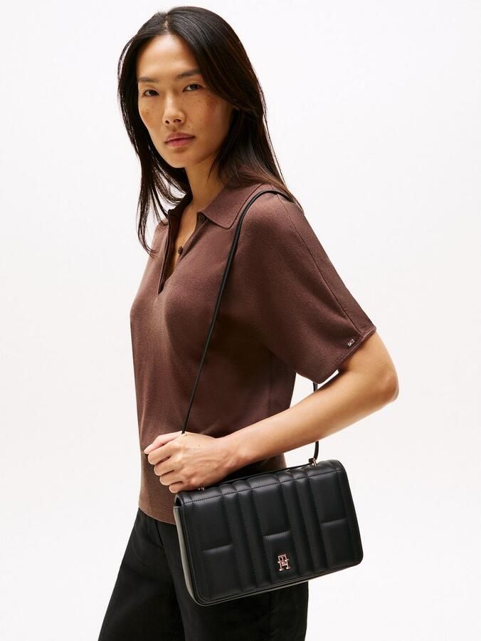 Tommy Hilfiger Schoudertas TH FEMININE CONV CROSSOVER dames-schoudertas clutch minibag met modieuze quilting - Foto 3