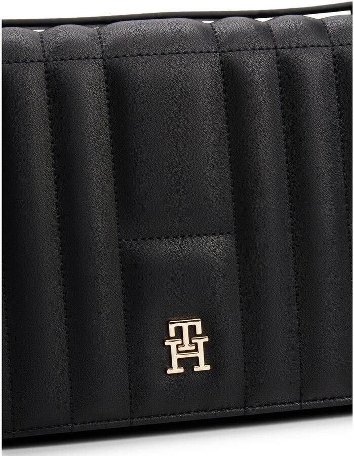 Tommy Hilfiger Schoudertas TH FEMININE CONV CROSSOVER dames-schoudertas clutch minibag met modieuze quilting