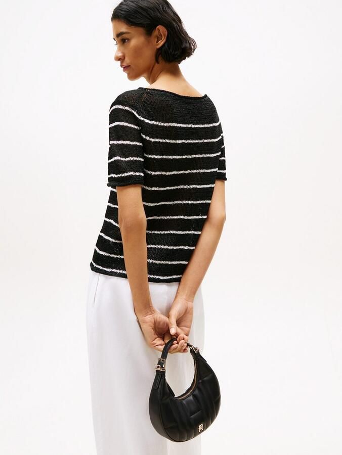 Tommy Hilfiger Schoudertas TH FEMININE MOON CROSSOVER dames schoudertas hobo met th-sierstuk - Foto 3