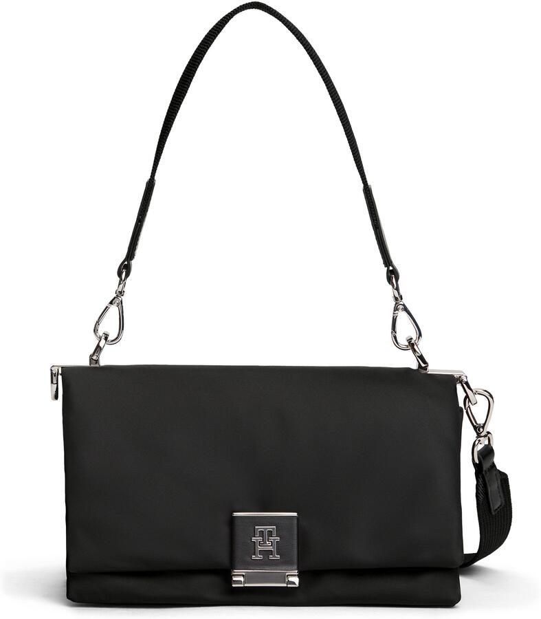Tommy Hilfiger Schoudertas TH HER MED CROSSOVER NYLON SV dames draagtas avondtas clutch met edele th-steeksluiting - Foto 5