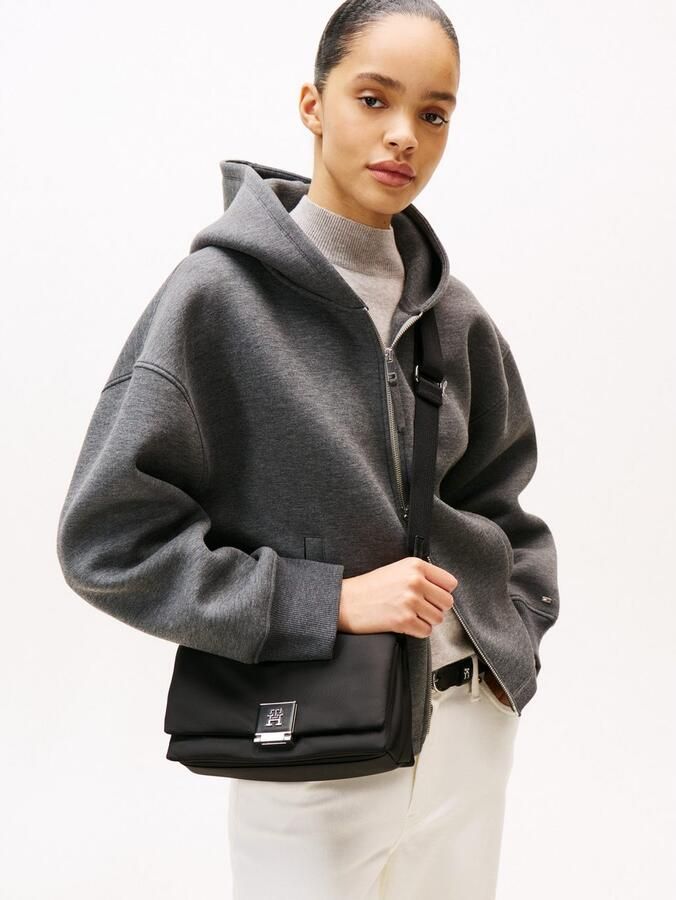 Tommy Hilfiger Schoudertas TH HER MED CROSSOVER NYLON SV dames draagtas avondtas clutch met edele th-steeksluiting - Foto 3