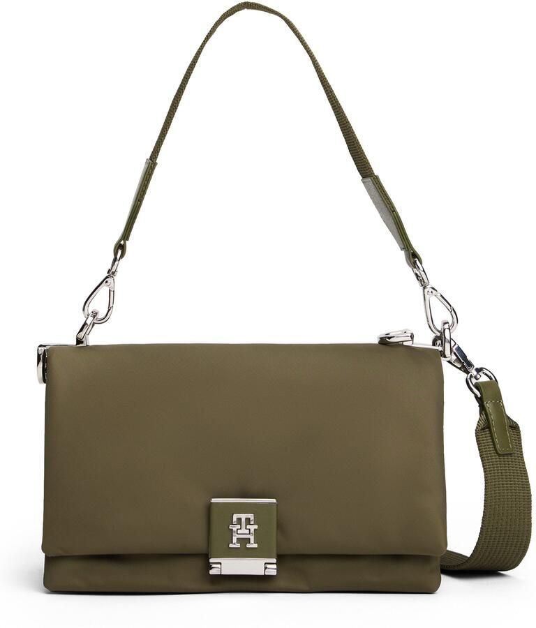 Tommy Hilfiger Schoudertas TH HER MED CROSSOVER NYLON SV dames draagtas avondtas clutch met edele th-steeksluiting - Foto 5