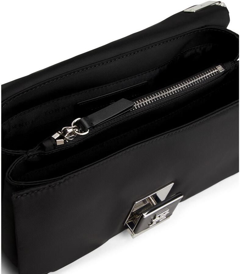 Tommy Hilfiger Schoudertas TH HER MED CROSSOVER NYLON SV dames draagtas avondtas clutch met edele th-steeksluiting