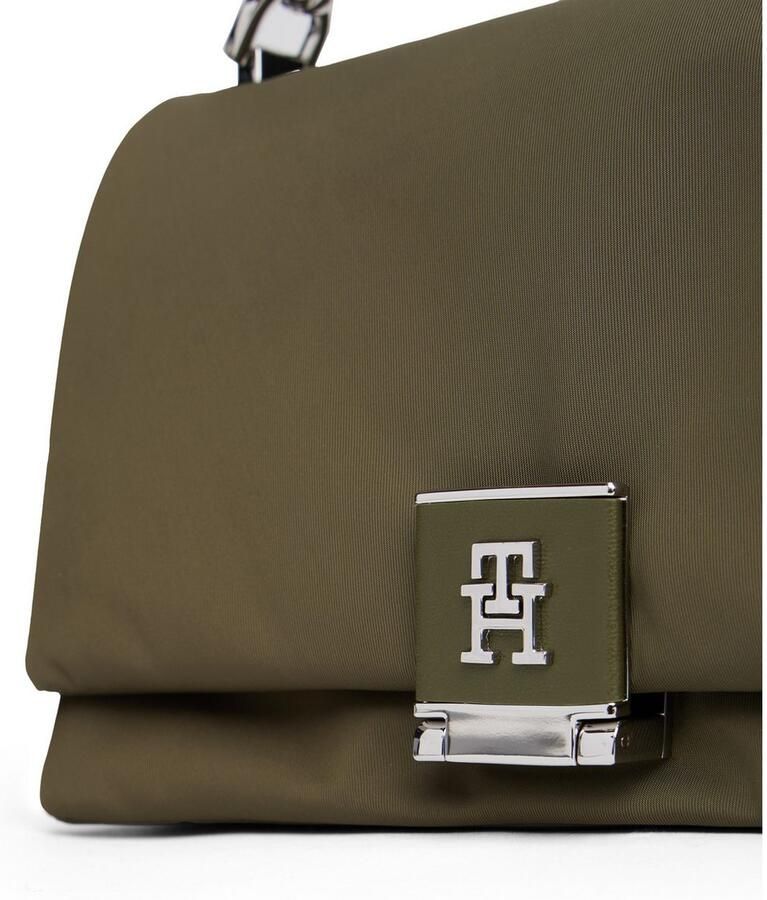 Tommy Hilfiger Schoudertas TH HER MED CROSSOVER NYLON SV dames draagtas avondtas clutch met edele th-steeksluiting