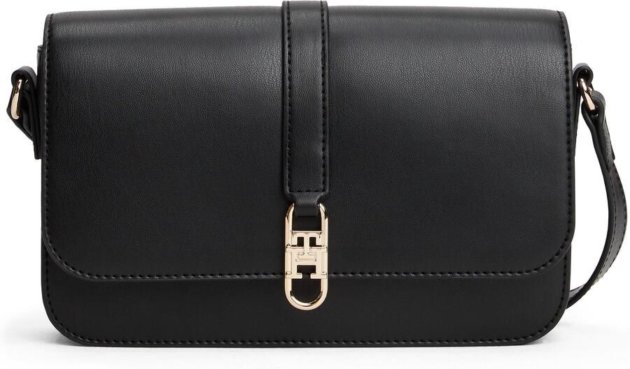 Tommy Hilfiger Schoudertas TH LIBRE FLAP CROSSOVER damen schultertasche minibag mit goldfarbenem th-schmuckelement - Foto 5