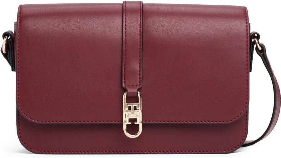 Tommy Hilfiger Schoudertas TH LIBRE FLAP CROSSOVER damen schultertasche minibag mit goldfarbenem th-schmuckelement - Foto 5