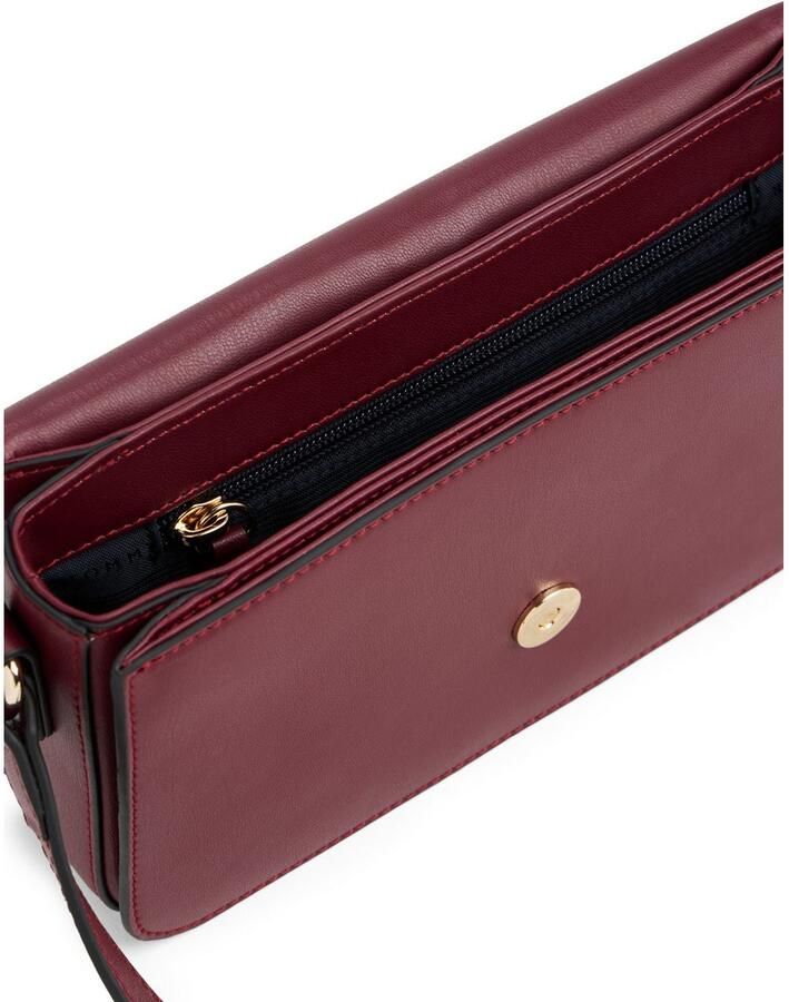 Tommy Hilfiger Schoudertas TH LIBRE FLAP CROSSOVER damen schultertasche minibag mit goldfarbenem th-schmuckelement