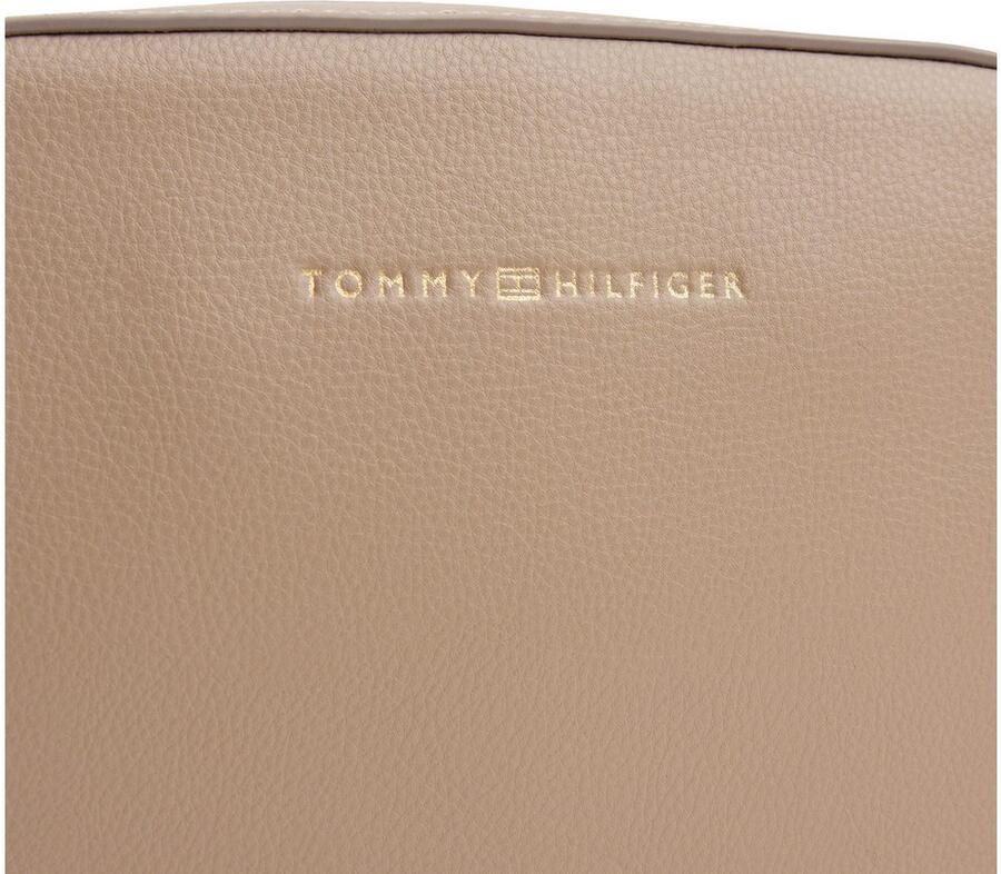 Tommy Hilfiger Schoudertas TH LOGOTAPE CAMERA BAG dames schoudertas minibag met logo op schouderriem