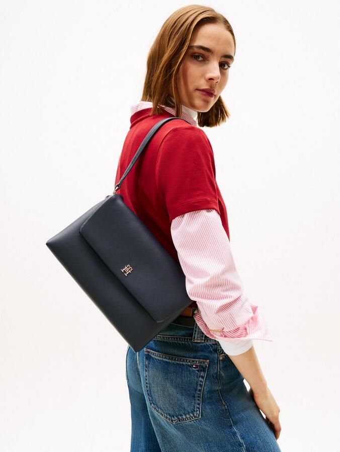 Tommy Hilfiger Schoudertas TH MODERN ESS SHOULDER BAG dames minibag draagtas met goudkleurige details - Foto 3