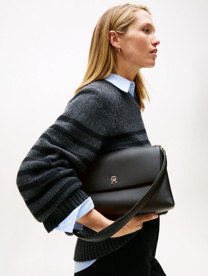 Tommy Hilfiger Schoudertas TH MODERN ESS SHOULDER BAG dames minibag draagtas met goudkleurige details - Foto 3