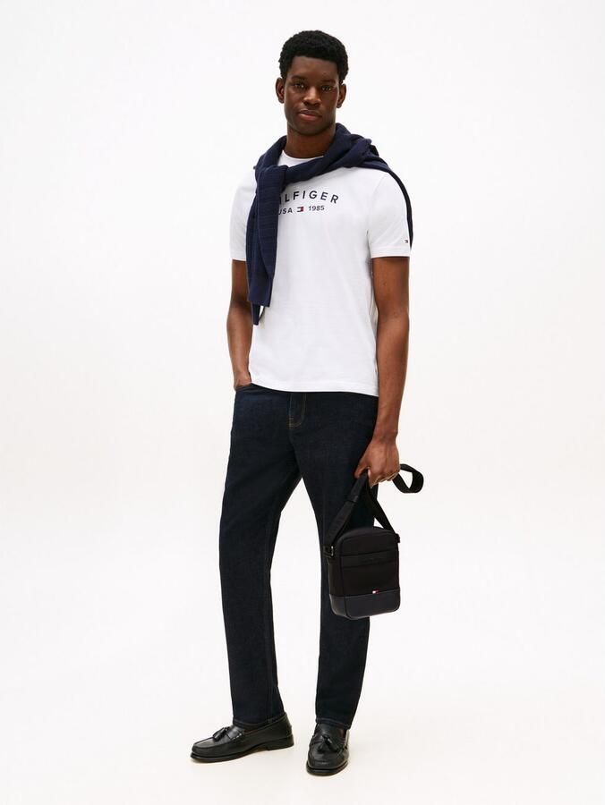 Tommy Hilfiger Schoudertas TH NYLON TRAVEL MINI REPORTER heren schoudertas crossbody tas met logovlag - Foto 4