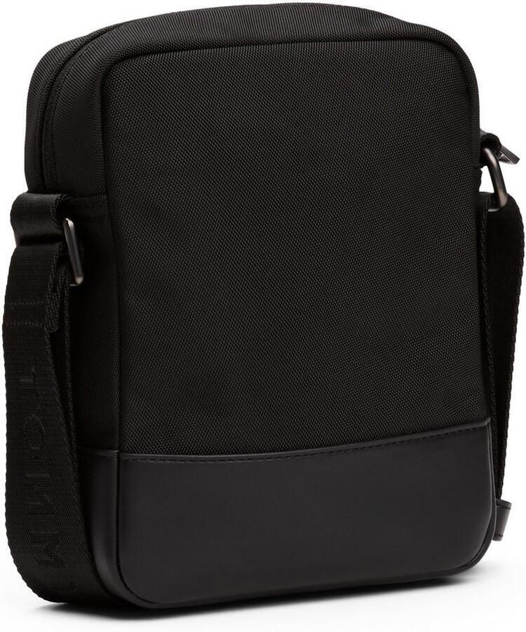 Tommy Hilfiger Schoudertas TH NYLON TRAVEL MINI REPORTER heren schoudertas crossbody tas met logovlag