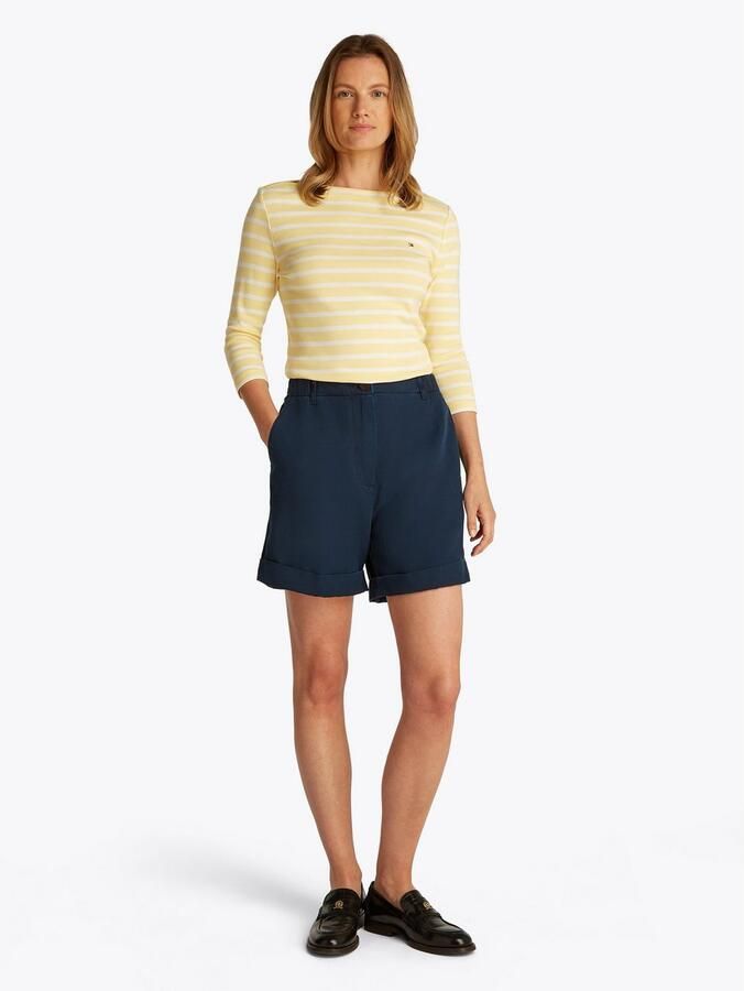 Tommy Hilfiger Shirt met 3 4 mouwen NEW CODY SLIM BOAT-NK 3 4SLV met boothals en strepen - Foto 2