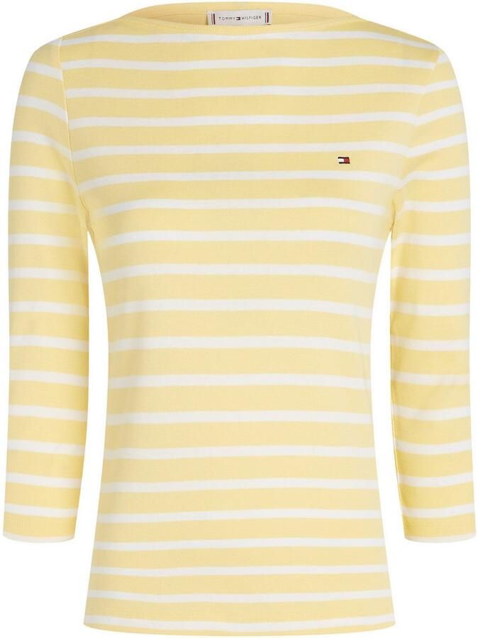 Tommy Hilfiger Shirt met 3 4 mouwen NEW CODY SLIM BOAT-NK 3 4SLV met boothals en strepen - Foto 4