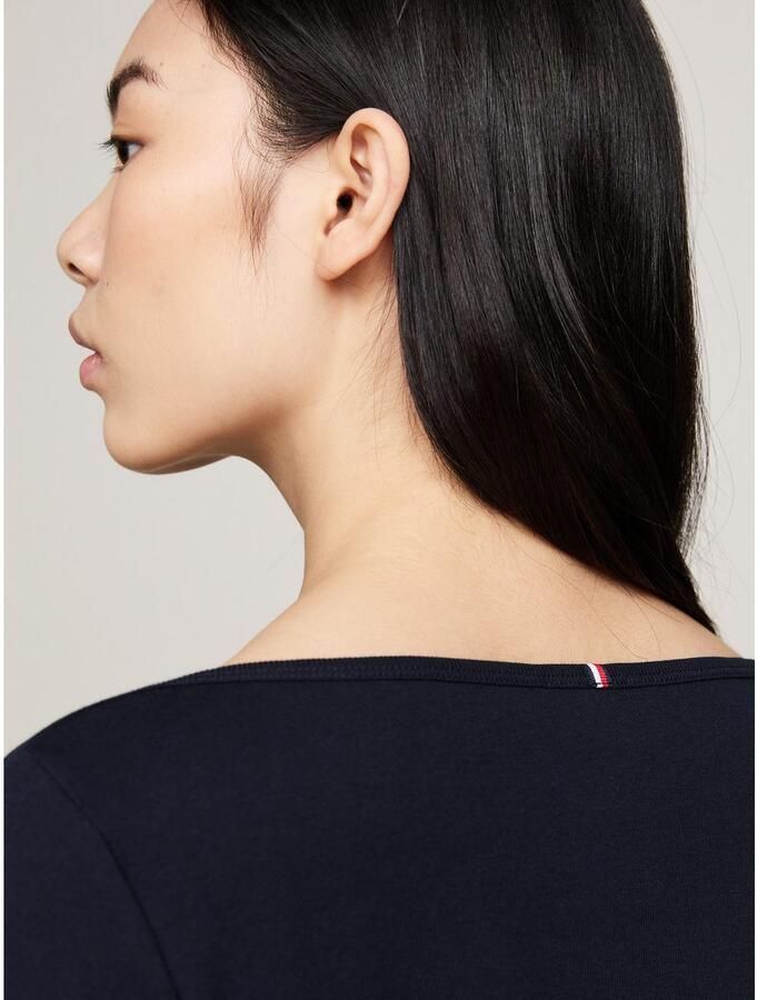 Tommy Hilfiger Shirt met 3 4 mouwen NEW CODY SLIM BOAT-NK 3 4SLV met boothals en strepen - Foto 9