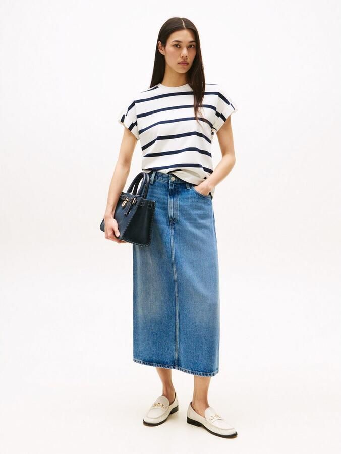 Tommy Hilfiger Shirt met korte mouwen GOLD BUTTON MDRN C-NK SS TEE